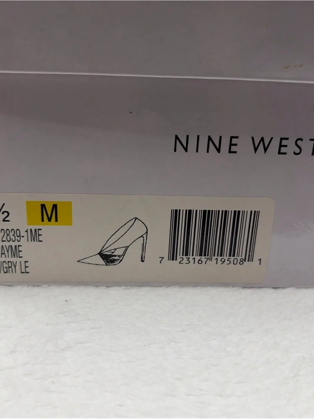 Nine West Gray Pointed Toe Cutout Stiletto Heels